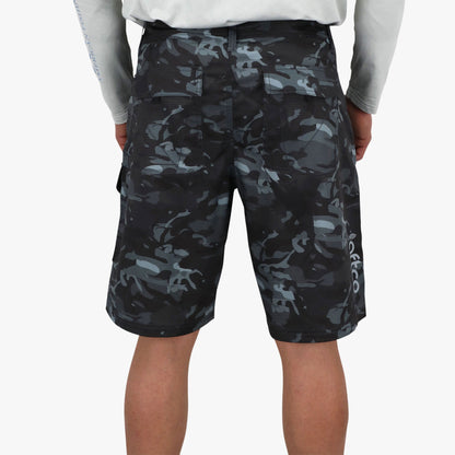 AFTCO Tactical Camo Fishing Shorts - AFTCO Black Camo