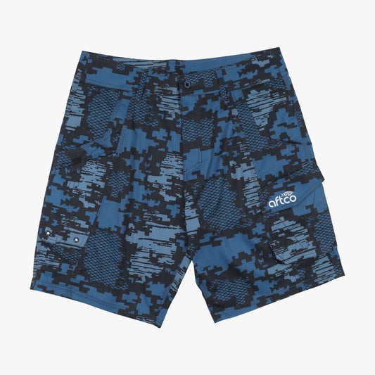 AFTCO Tactical Camo Fishing Shorts - AFTCO Navy Digi Camo
