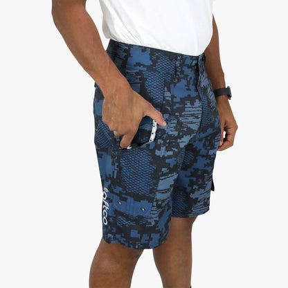 AFTCO Tactical Camo Fishing Shorts - AFTCO Navy Digi Camo