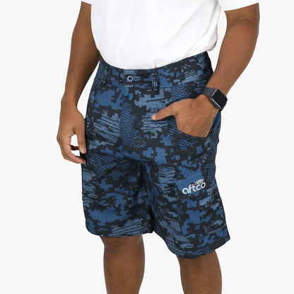 AFTCO Tactical Camo Fishing Shorts - AFTCO Navy Digi Camo