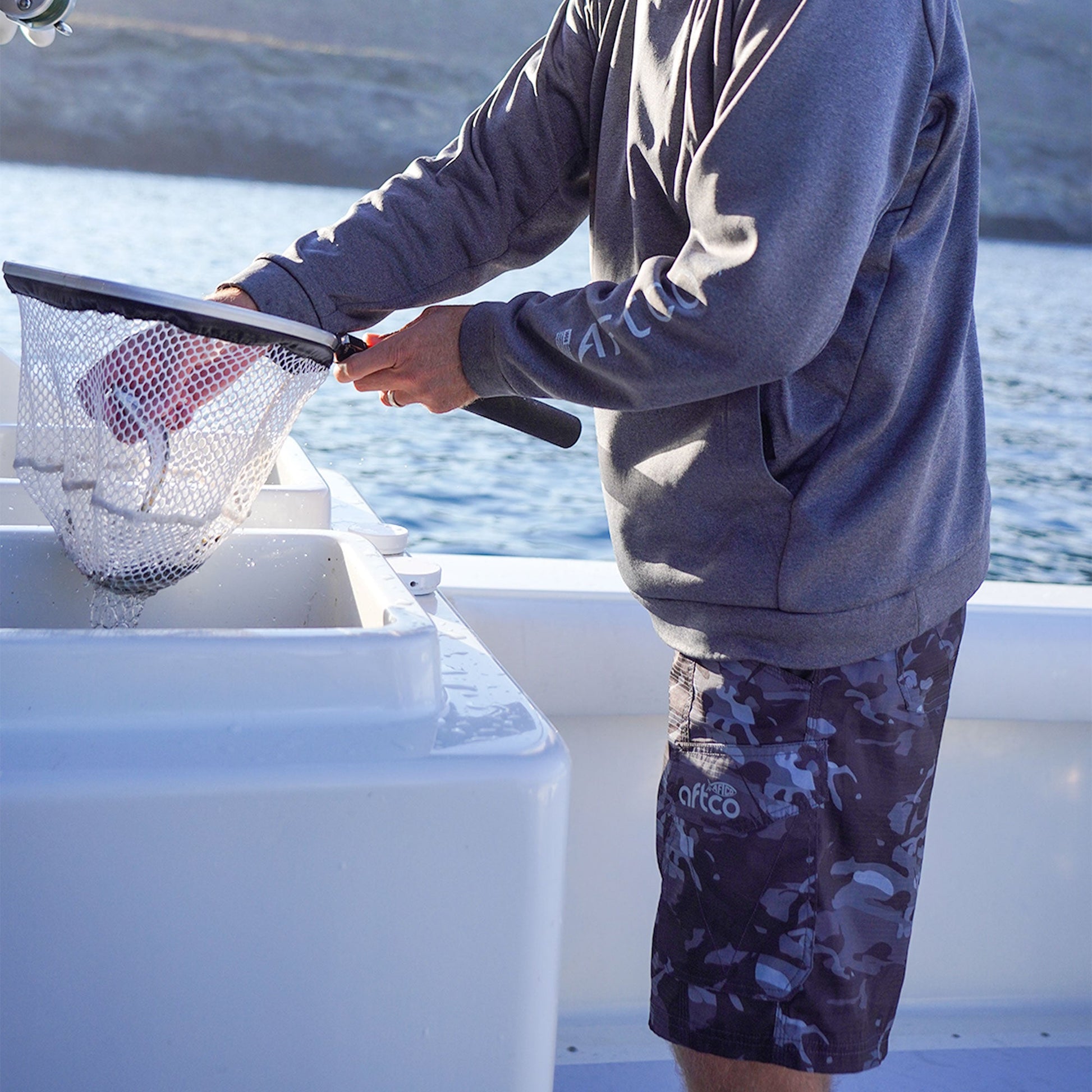 AFTCO Tactical Camo Fishing Shorts - AFTCO Navy Digi Camo