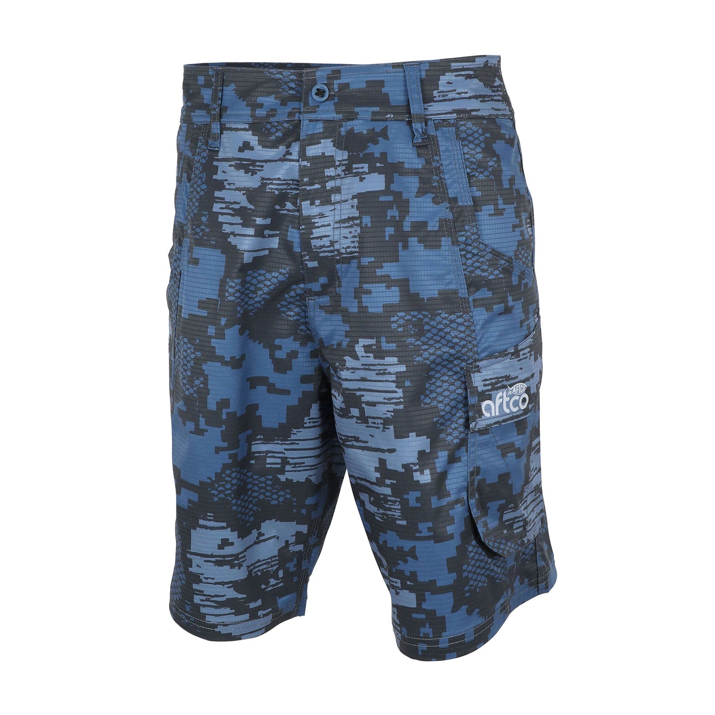 AFTCO Tactical Camo Fishing Shorts - AFTCO Navy Digi Camo