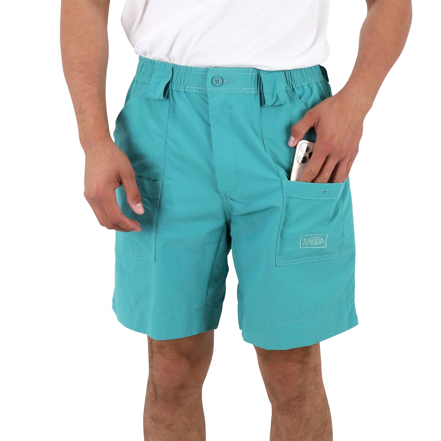 AFTCO Original Mens Fishing Shorts Long Latigo Bay