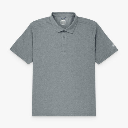 AFTCO Air O Mesh Performance Polo Charcoal Heather