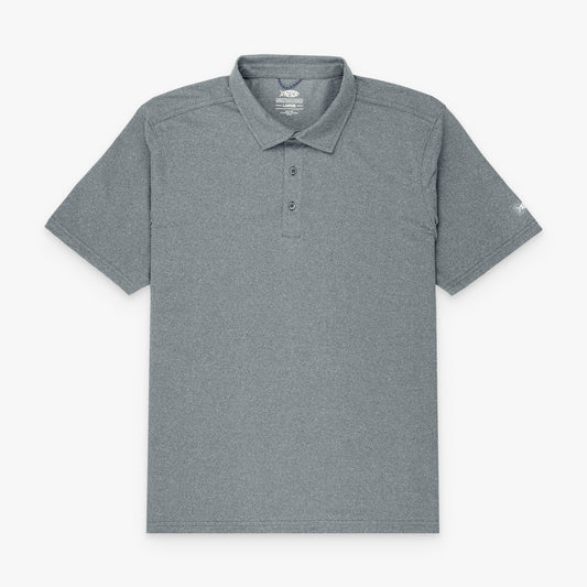 AFTCO Air O Mesh Performance Polo Charcoal Heather