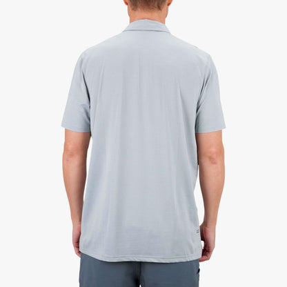 AFTCO Air O Mesh Performance Polo Charcoal Heather