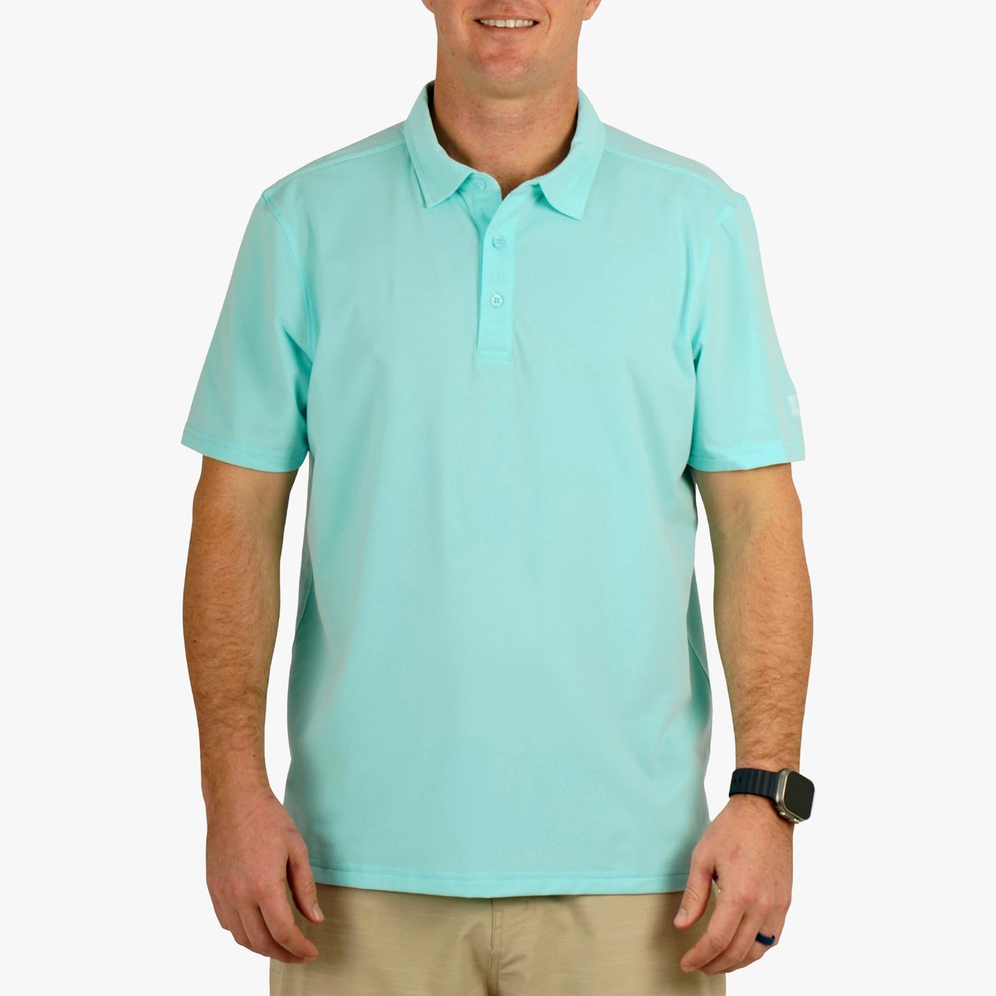 AFTCO Air O Mesh Performance Polo Charcoal Heather