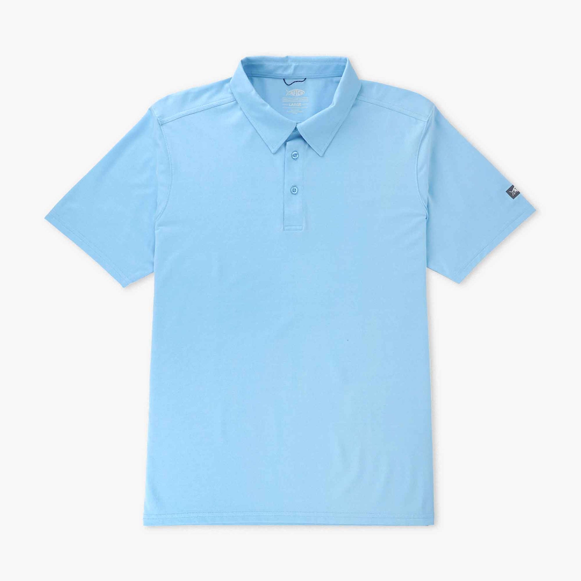 AFTCO Air O Mesh Performance Polo Charcoal Heather