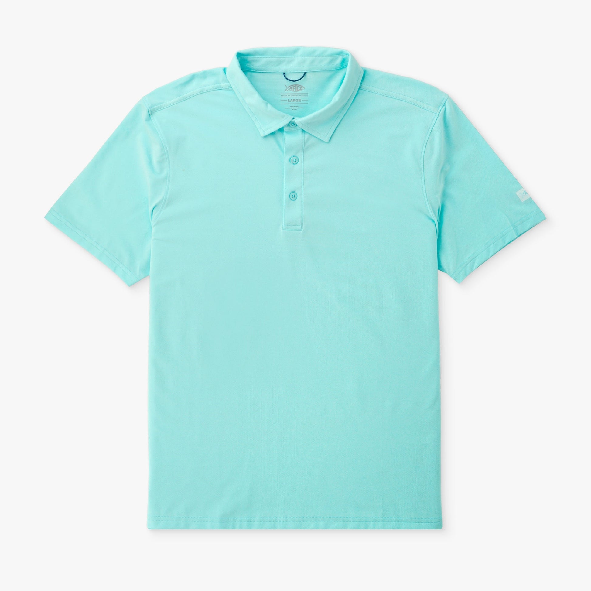AFTCO Air O Mesh Performance Polo Charcoal Heather
