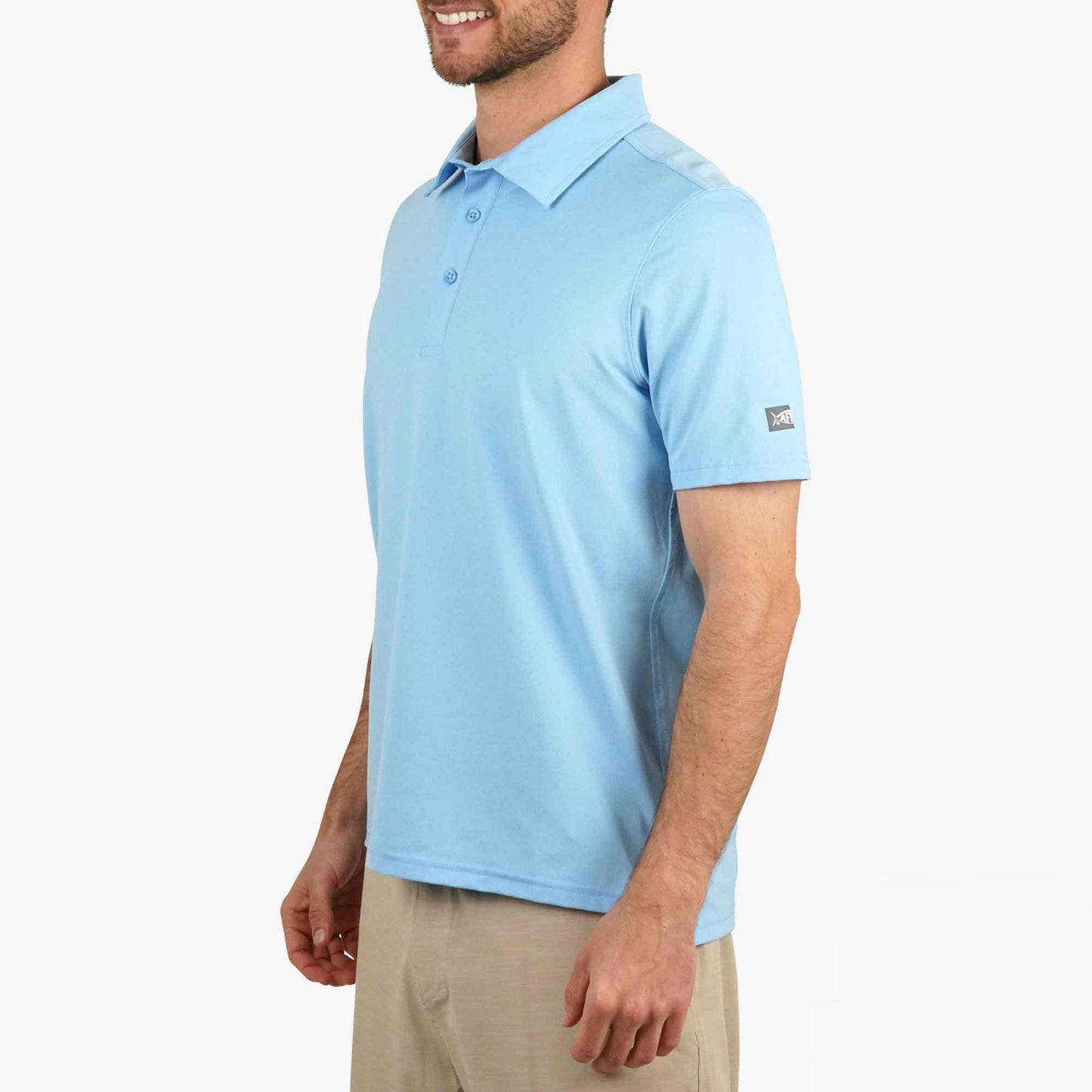 AFTCO Air O Mesh Performance Polo Charcoal Heather