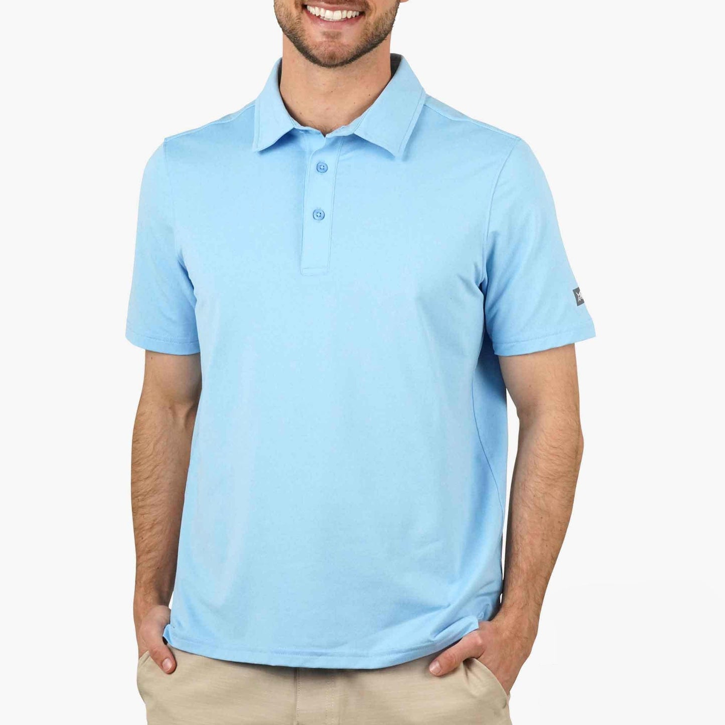 AFTCO Air O Mesh Performance Polo Charcoal Heather