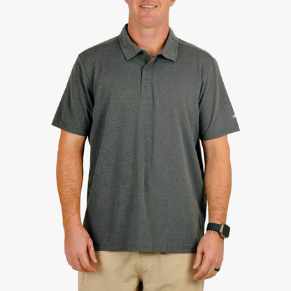 AFTCO Air O Mesh Performance Polo Charcoal Heather