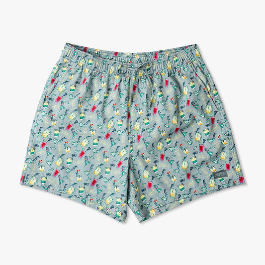AFTCO Strike Printed Swim Trunks Gray