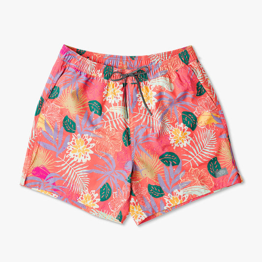 AFTCO Strike Printed Swim Trunks Coral