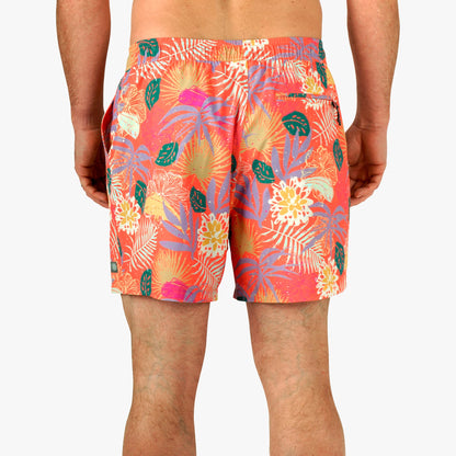 AFTCO Strike Printed Swim Trunks Coral