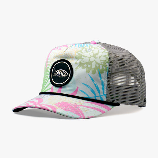 AFTCO Big 3 Fishing Trucker Hat Quiet Tide