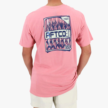 AFTCO Pack of AFTCO SS T-Shirt Hazy Rose Heather