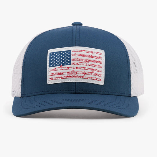 AFTCO Wavy Low Profile Fishing Hat Navy