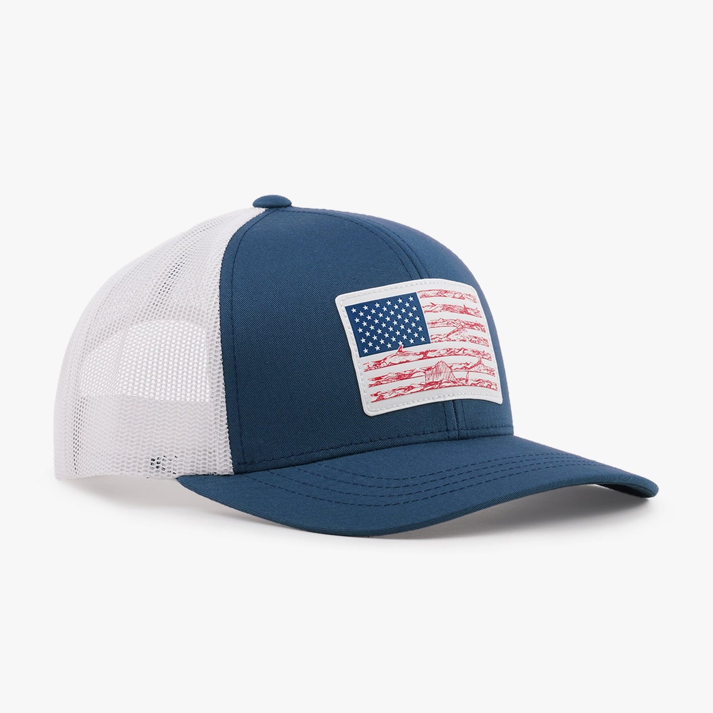 AFTCO Wavy Low Profile Fishing Hat Navy