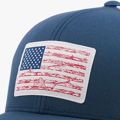 AFTCO Wavy Low Profile Fishing Hat Navy