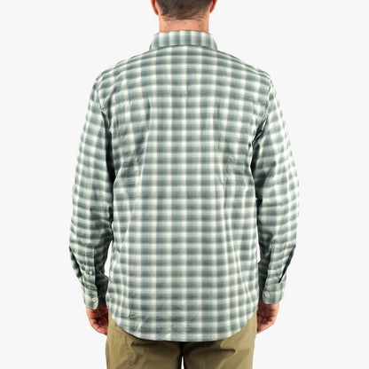 AFTCO Portside LS Button Down Fishing Shirt Jade Dust