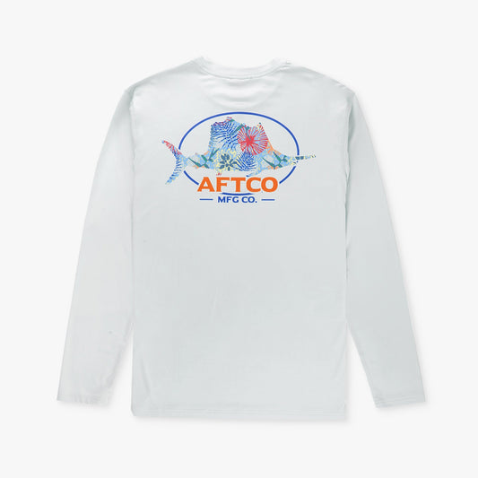 AFTCO Summertime UVX LS Sun Protection Fishing Shirt Sprout