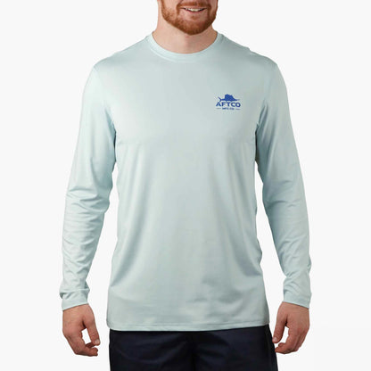 AFTCO Summertime UVX LS Sun Protection Fishing Shirt Sprout