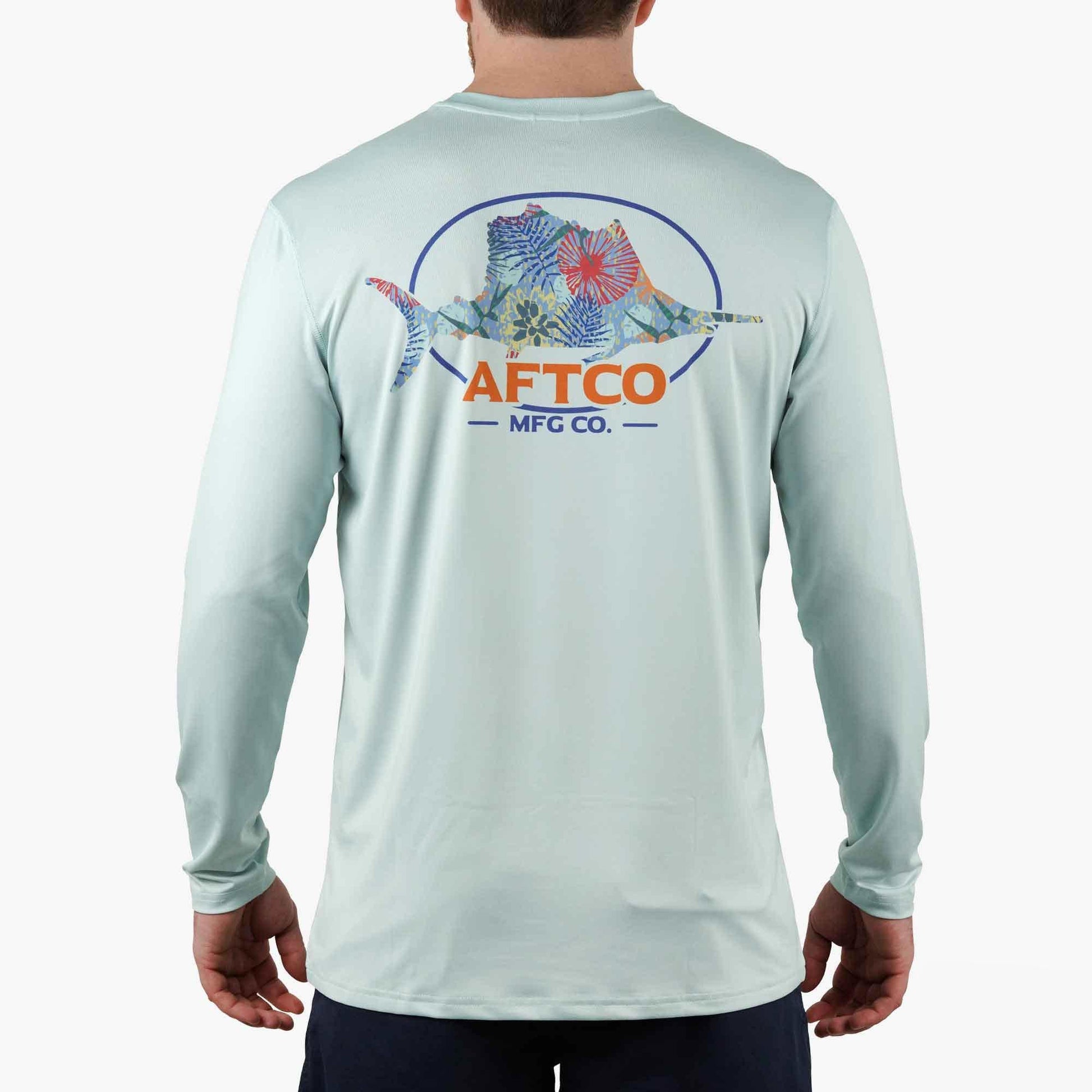 AFTCO Summertime UVX LS Sun Protection Fishing Shirt Sprout