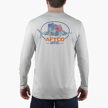 AFTCO Summertime UVX LS Sun Protection Fishing Shirt Sprout