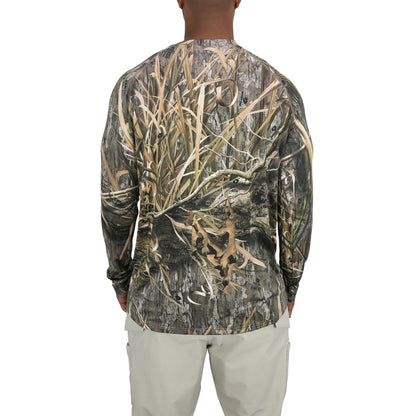 AFTCO Mossy Oak® Camo LS Performance Shirt Shadow Grass Habitat