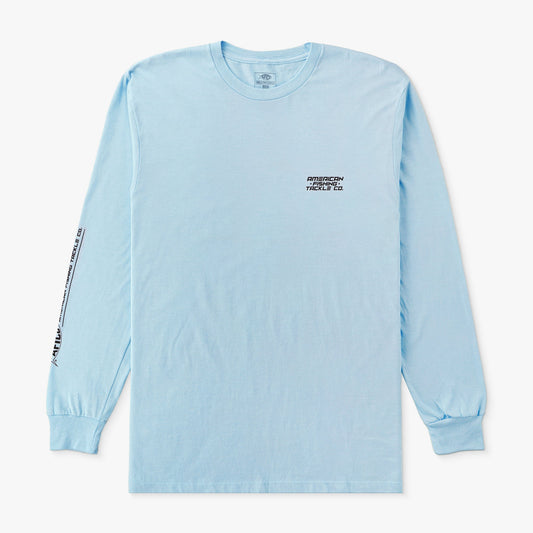 AFTCO Holiday LS T-Shirts Bluesteel Heather