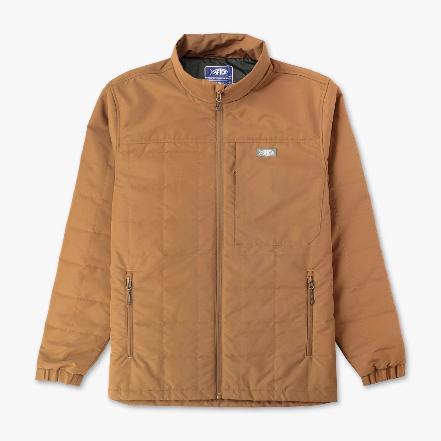 AFTCO Crosswind Insulated Fishing Puffer Jacket Rubber