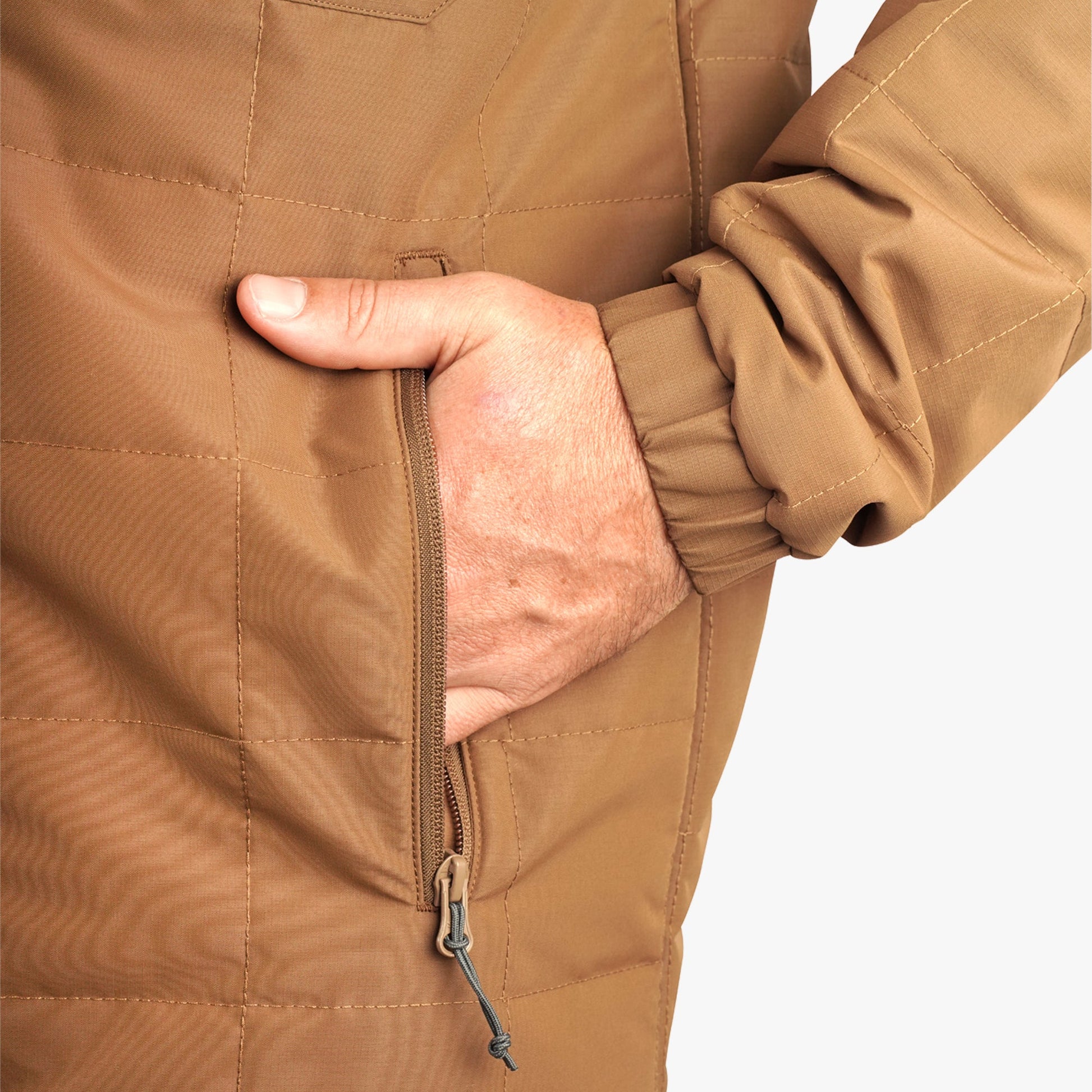AFTCO Crosswind Insulated Fishing Puffer Jacket Rubber