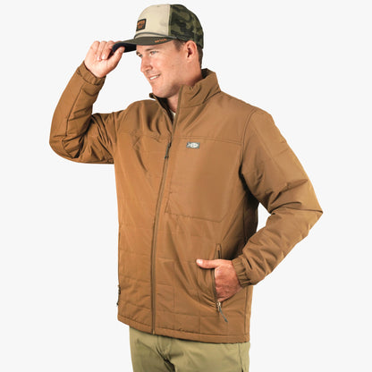 AFTCO Crosswind Insulated Fishing Puffer Jacket Rubber