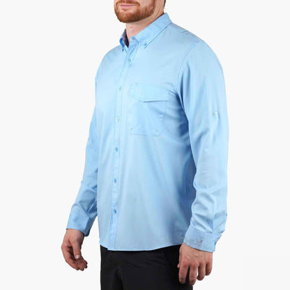 AFTCO Palomar LS Vented Fishing Shirts Airy Blue