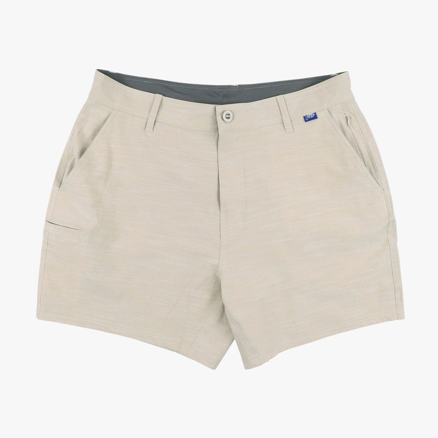 AFTCO 365 Hybrid Stretch Chino Fishing Shorts Ecru 7