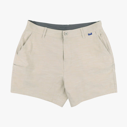 AFTCO 365 Hybrid Stretch Chino Fishing Shorts Ecru 7