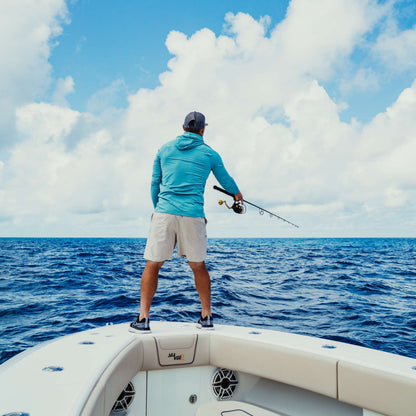 AFTCO 365 Hybrid Stretch Chino Fishing Shorts Ecru 7