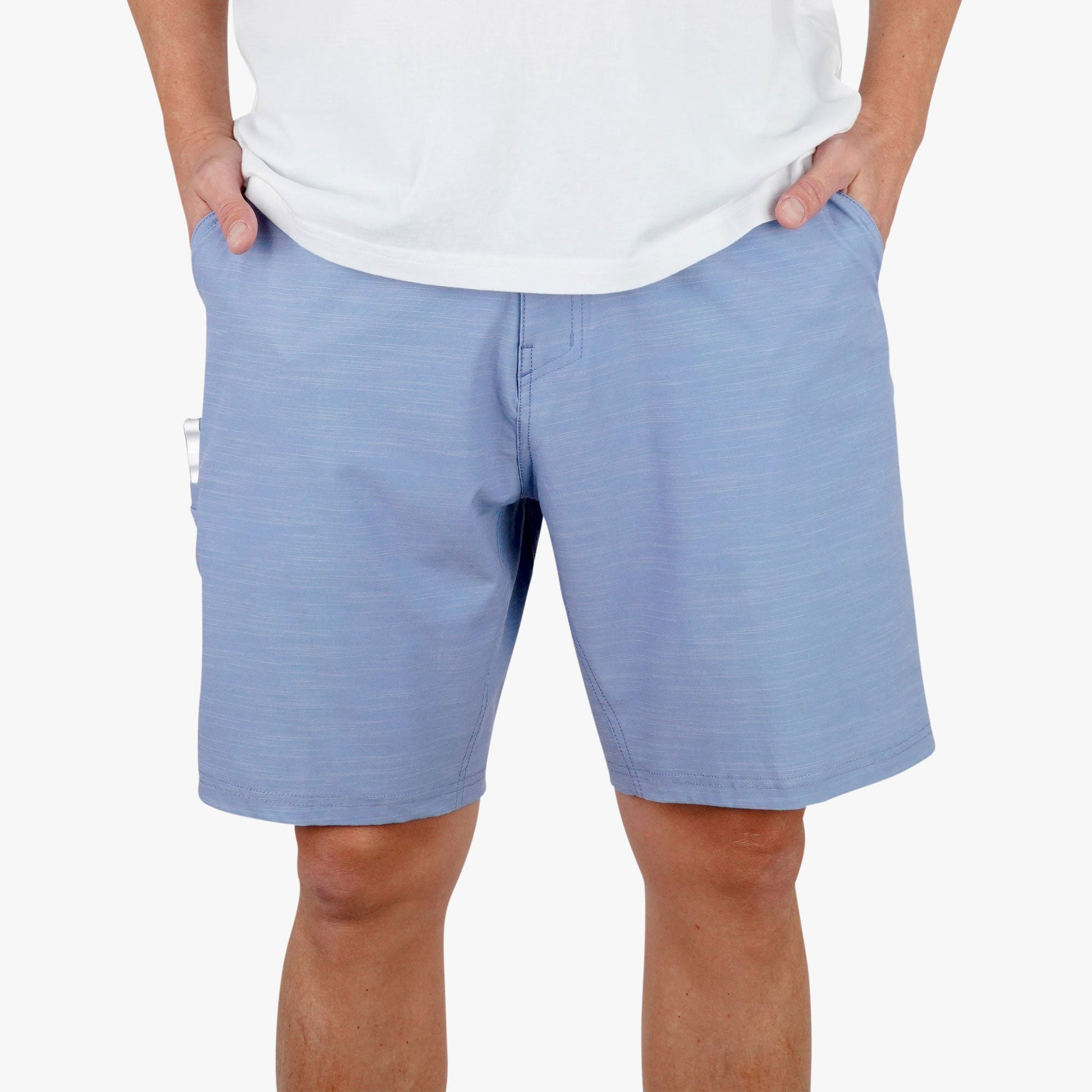 AFTCO 365 Hybrid Stretch Chino Fishing Shorts Ecru 7