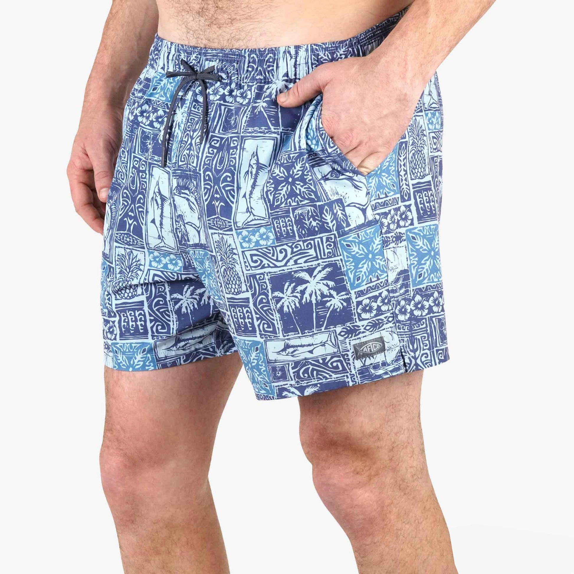 AFTCO Strike Swim Shorts Bering Sea