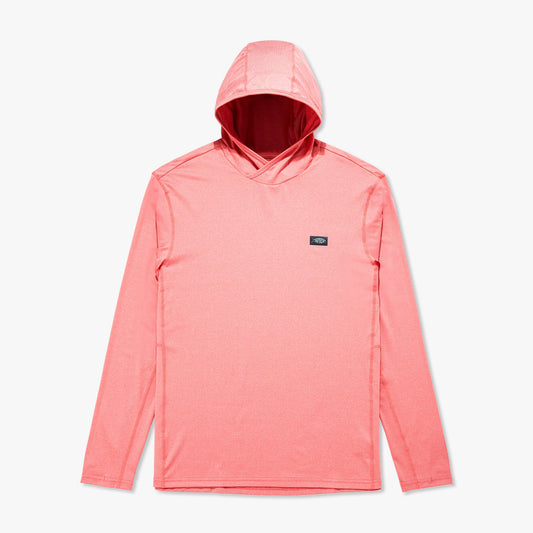 AFTCO Air O Mesh Hooded Fishing Shirt Conch Heather