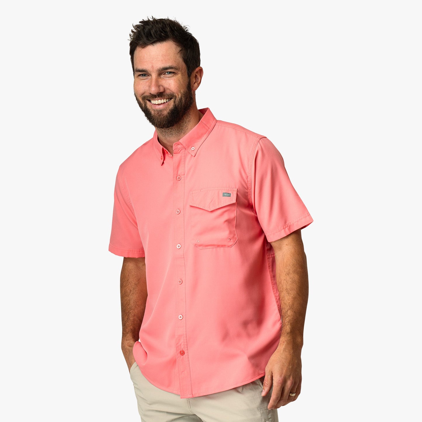 AFTCO Palomar SS Vented Fishing Shirt Conch