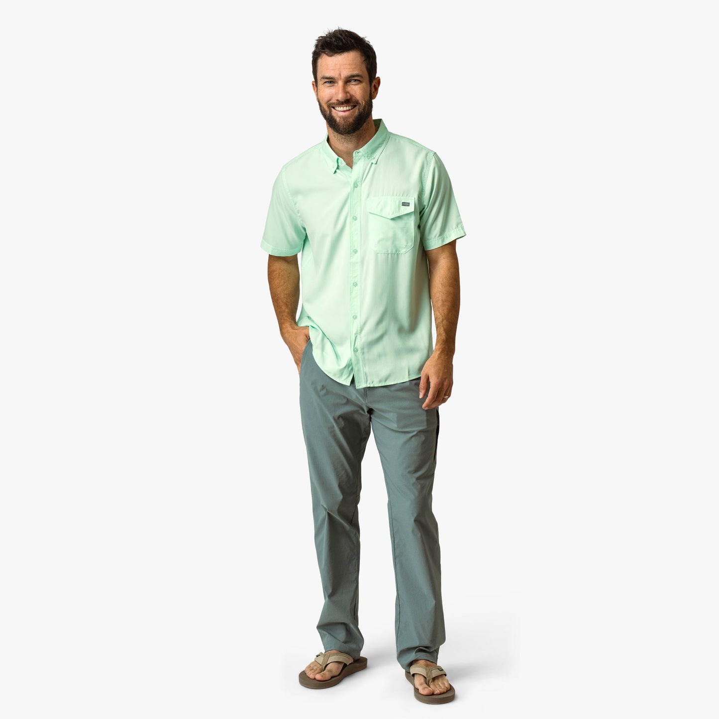 AFTCO Palomar SS Vented Fishing Shirt Conch