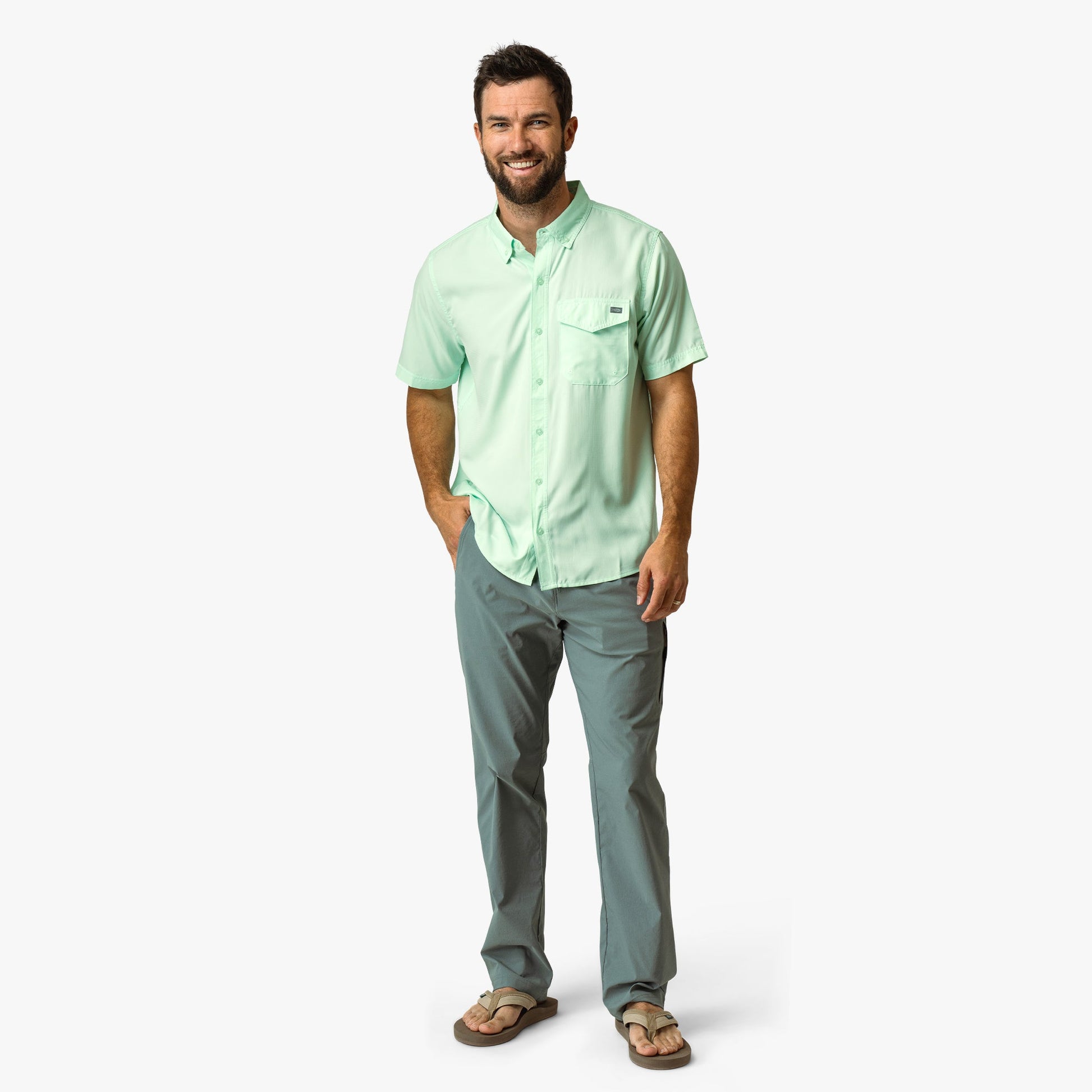 AFTCO Palomar SS Vented Fishing Shirt Conch