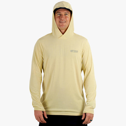 AFTCO Ocean Bound LS UPF Fishing Shirts Duck Green Heather