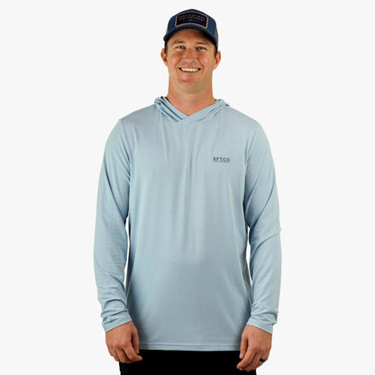 AFTCO Ocean Bound LS UPF Fishing Shirts Duck Green Heather