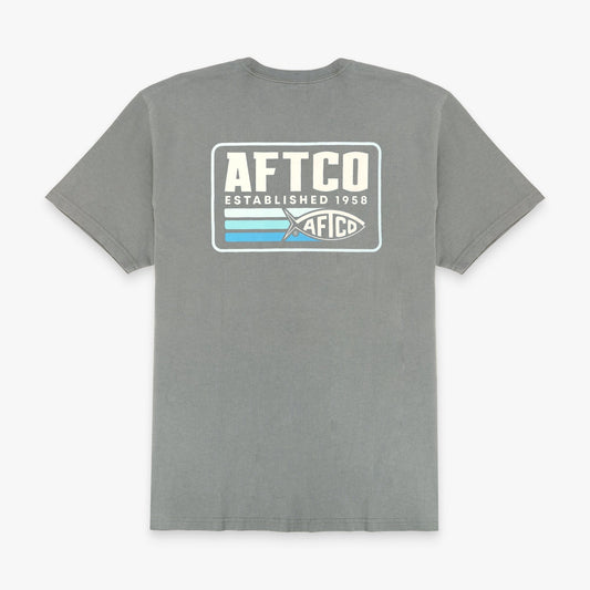 AFTCO Strype SS Fishing T-Shirt Cement