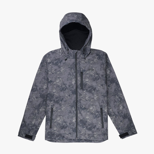 AFTCO Reaper Tactical Zip Up Camo Softshell Jacket Chr Acid Camo