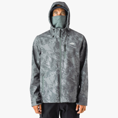 AFTCO Reaper Tactical Zip Up Camo Softshell Jacket Chr Acid Camo