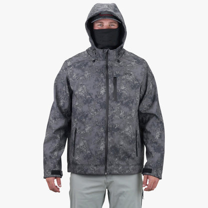 AFTCO Reaper Tactical Zip Up Camo Softshell Jacket Chr Acid Camo
